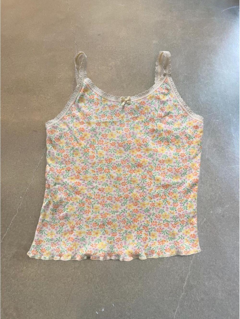 GAP Floral Lace Trim Cami | Women’s Small